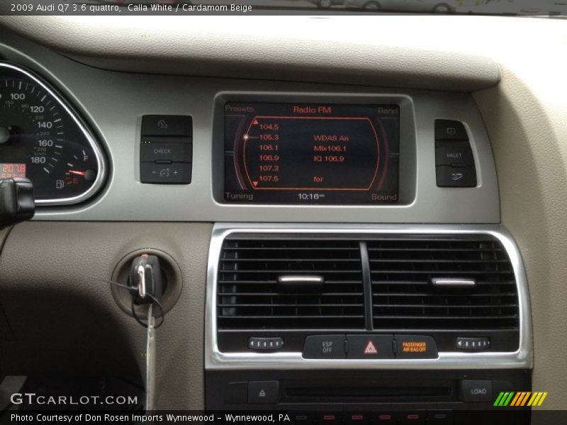 Calla White / Cardamom Beige 2009 Audi Q7 3.6 quattro