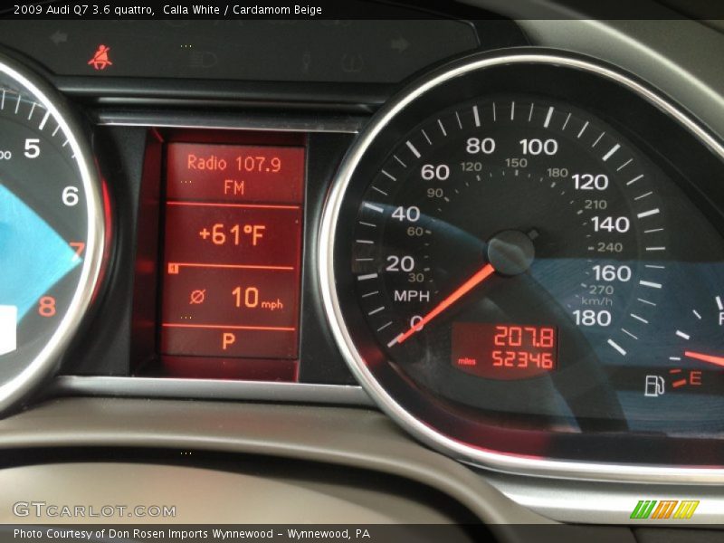 Calla White / Cardamom Beige 2009 Audi Q7 3.6 quattro