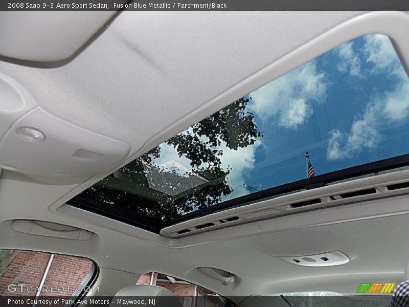 Fusion Blue Metallic / Parchment/Black 2008 Saab 9-3 Aero Sport Sedan