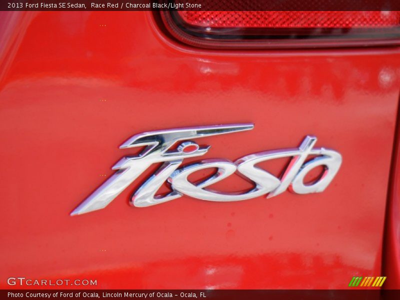 Race Red / Charcoal Black/Light Stone 2013 Ford Fiesta SE Sedan