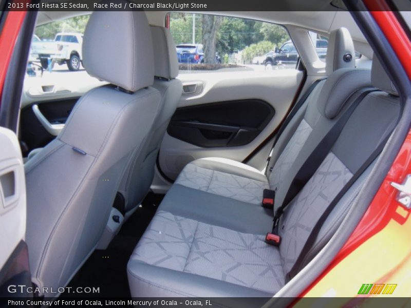 Race Red / Charcoal Black/Light Stone 2013 Ford Fiesta SE Sedan