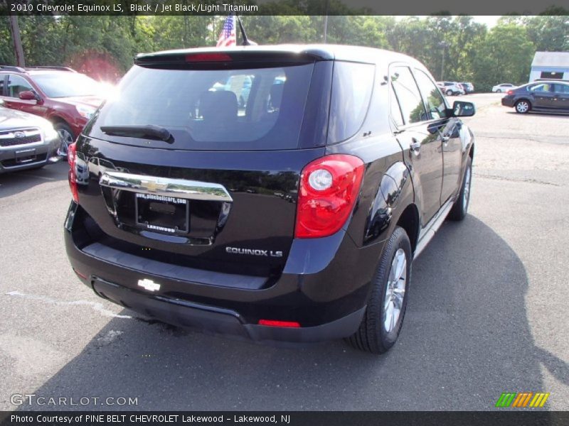 Black / Jet Black/Light Titanium 2010 Chevrolet Equinox LS