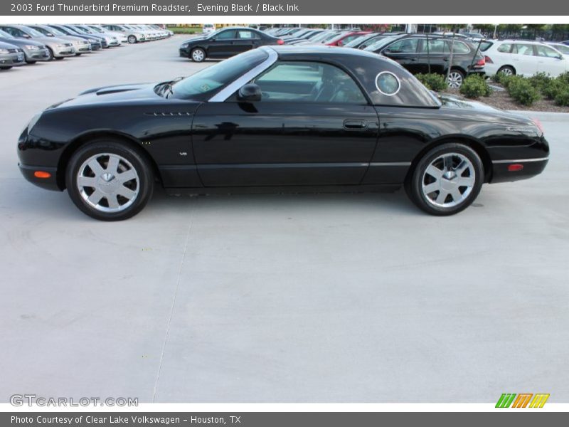 Evening Black / Black Ink 2003 Ford Thunderbird Premium Roadster