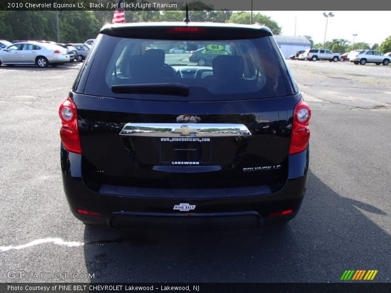 Black / Jet Black/Light Titanium 2010 Chevrolet Equinox LS