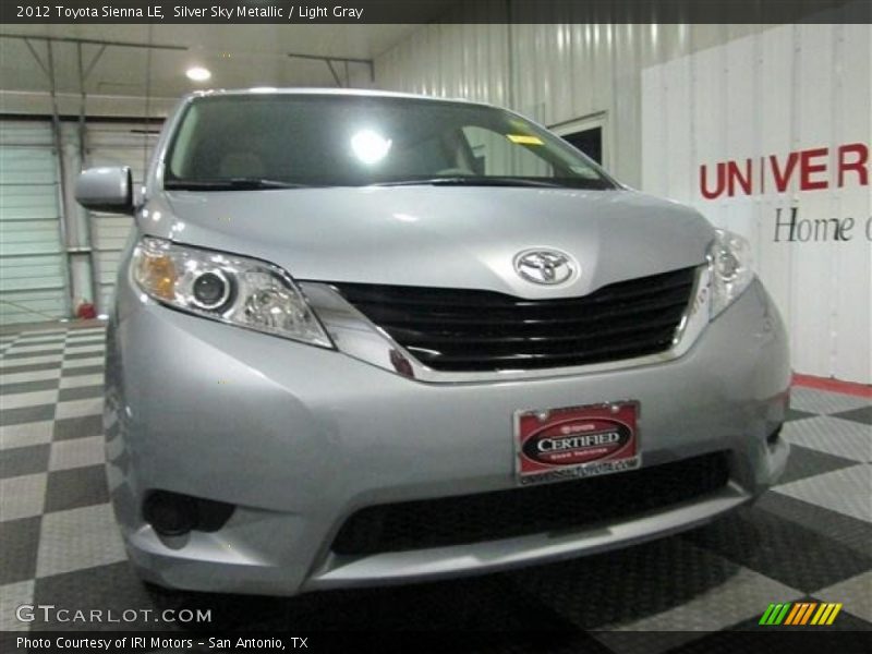 Silver Sky Metallic / Light Gray 2012 Toyota Sienna LE