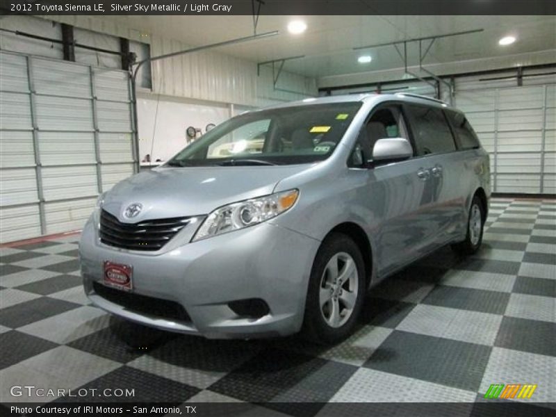 Silver Sky Metallic / Light Gray 2012 Toyota Sienna LE
