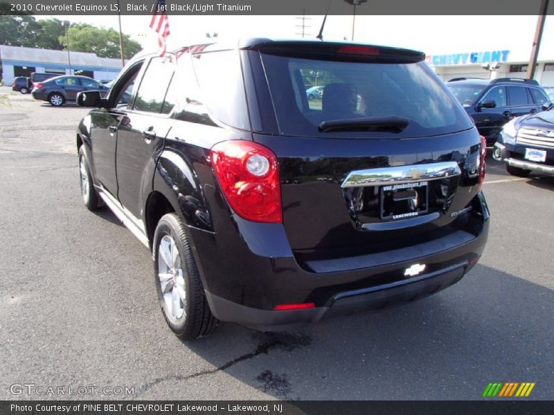 Black / Jet Black/Light Titanium 2010 Chevrolet Equinox LS