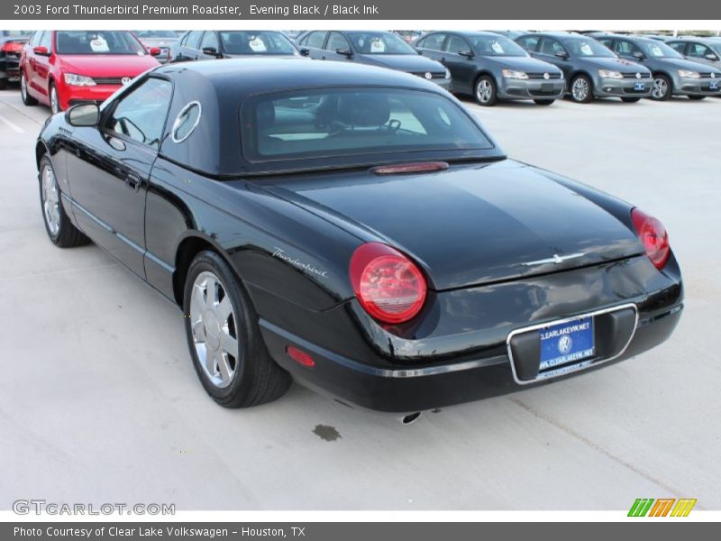 Evening Black / Black Ink 2003 Ford Thunderbird Premium Roadster