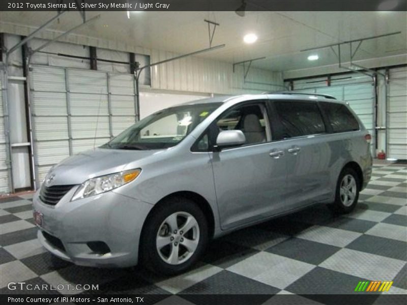 Silver Sky Metallic / Light Gray 2012 Toyota Sienna LE