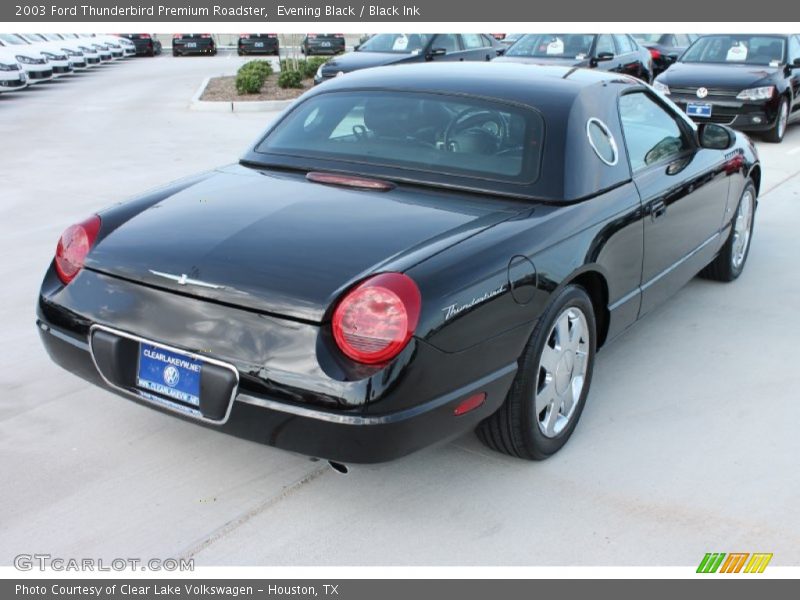 Evening Black / Black Ink 2003 Ford Thunderbird Premium Roadster