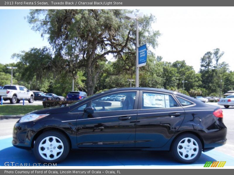 Tuxedo Black / Charcoal Black/Light Stone 2013 Ford Fiesta S Sedan