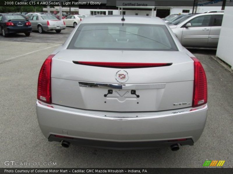 Light Platinum / Ebony 2008 Cadillac CTS 4 AWD Sedan