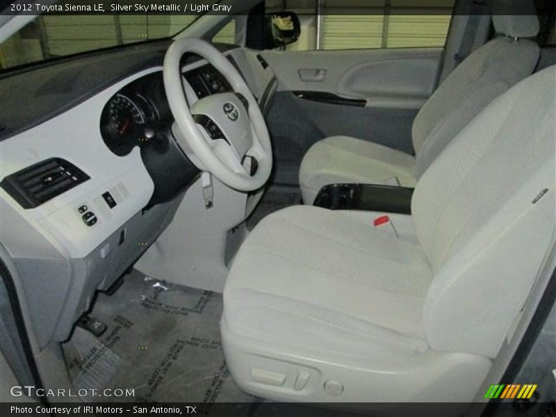 Silver Sky Metallic / Light Gray 2012 Toyota Sienna LE