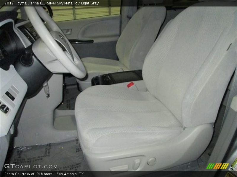 Silver Sky Metallic / Light Gray 2012 Toyota Sienna LE