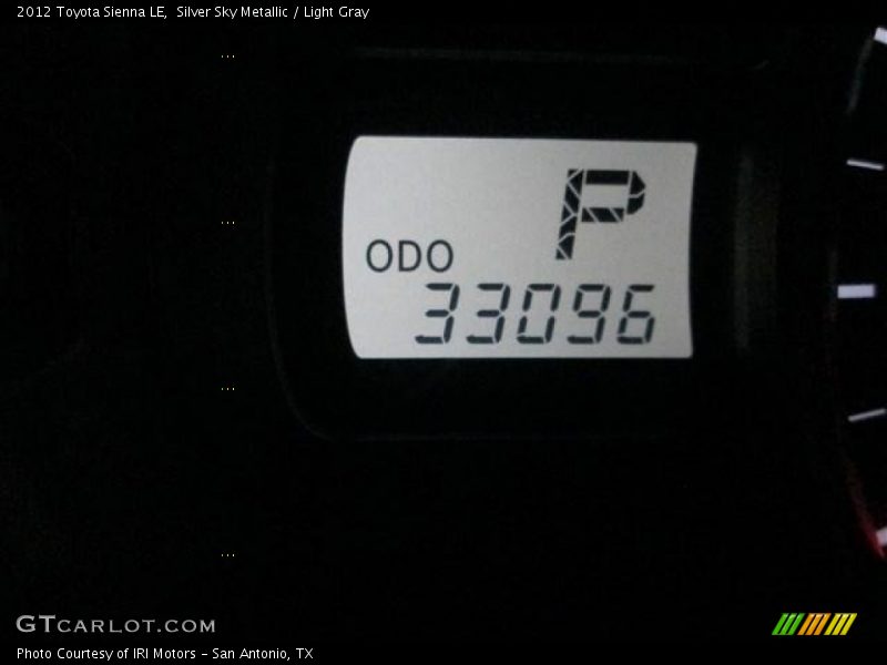 Silver Sky Metallic / Light Gray 2012 Toyota Sienna LE