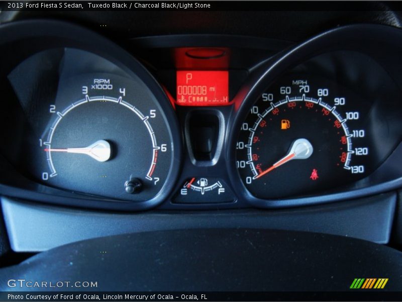 Tuxedo Black / Charcoal Black/Light Stone 2013 Ford Fiesta S Sedan