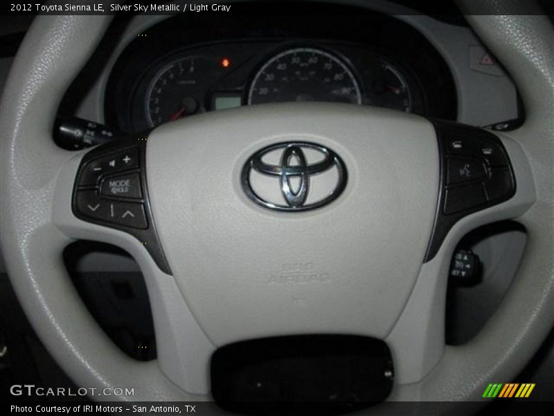Silver Sky Metallic / Light Gray 2012 Toyota Sienna LE