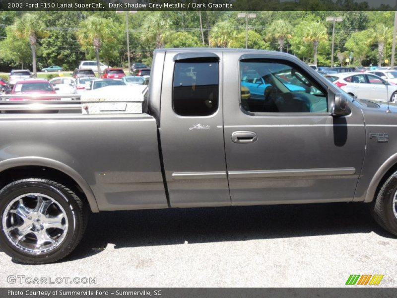 Dark Shadow Grey Metallic / Dark Graphite 2002 Ford F150 Lariat SuperCab