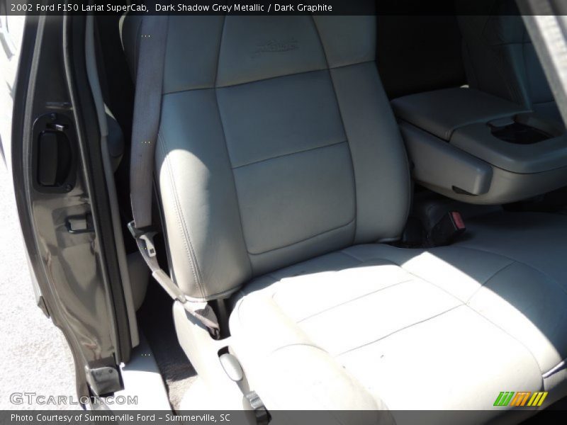 Dark Shadow Grey Metallic / Dark Graphite 2002 Ford F150 Lariat SuperCab