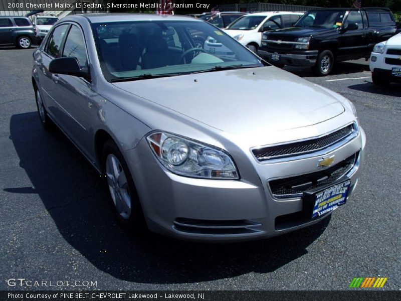 Silverstone Metallic / Titanium Gray 2008 Chevrolet Malibu LS Sedan
