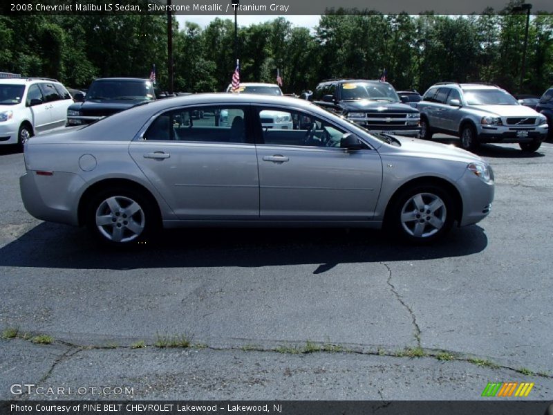 Silverstone Metallic / Titanium Gray 2008 Chevrolet Malibu LS Sedan