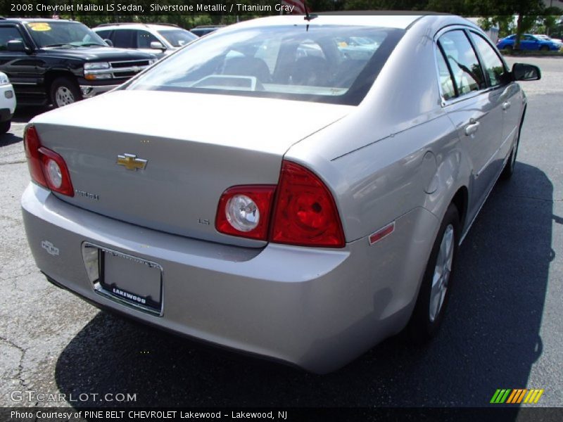 Silverstone Metallic / Titanium Gray 2008 Chevrolet Malibu LS Sedan