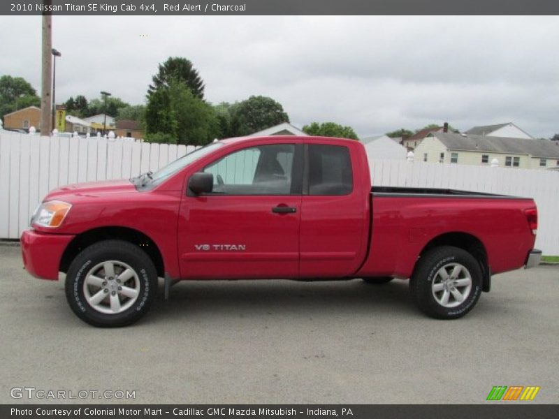  2010 Titan SE King Cab 4x4 Red Alert