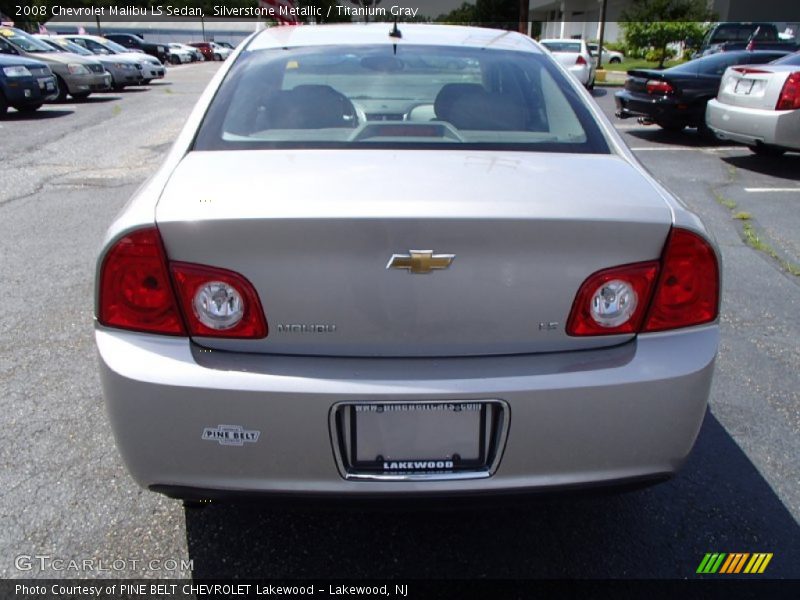 Silverstone Metallic / Titanium Gray 2008 Chevrolet Malibu LS Sedan