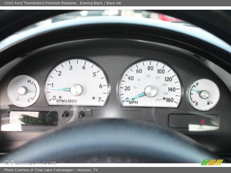 Evening Black / Black Ink 2003 Ford Thunderbird Premium Roadster