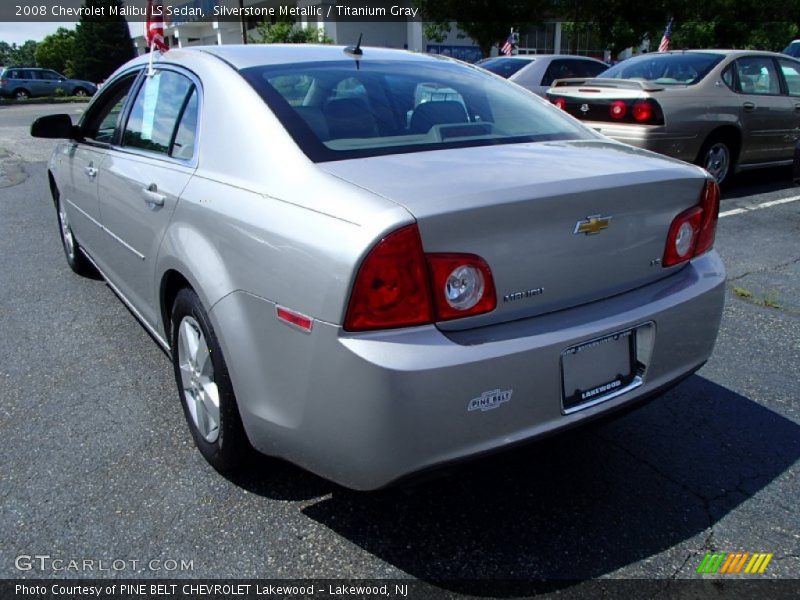 Silverstone Metallic / Titanium Gray 2008 Chevrolet Malibu LS Sedan
