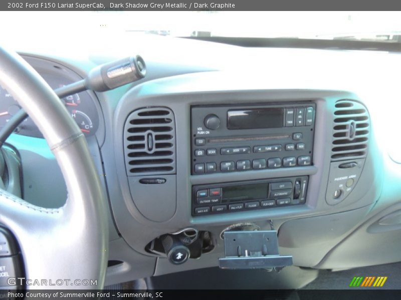 Dark Shadow Grey Metallic / Dark Graphite 2002 Ford F150 Lariat SuperCab