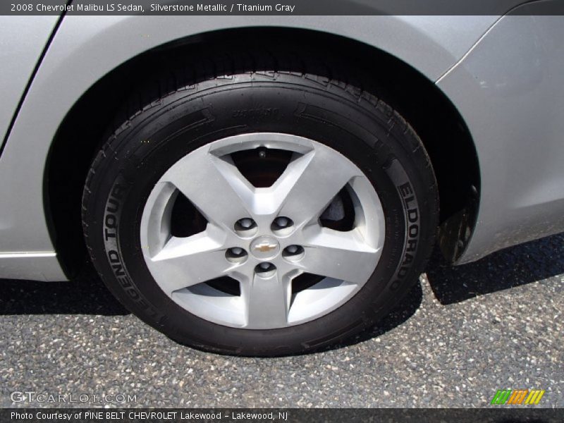 Silverstone Metallic / Titanium Gray 2008 Chevrolet Malibu LS Sedan
