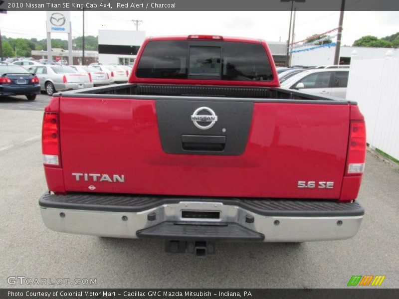 Red Alert / Charcoal 2010 Nissan Titan SE King Cab 4x4