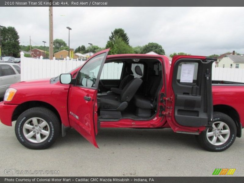 Red Alert / Charcoal 2010 Nissan Titan SE King Cab 4x4