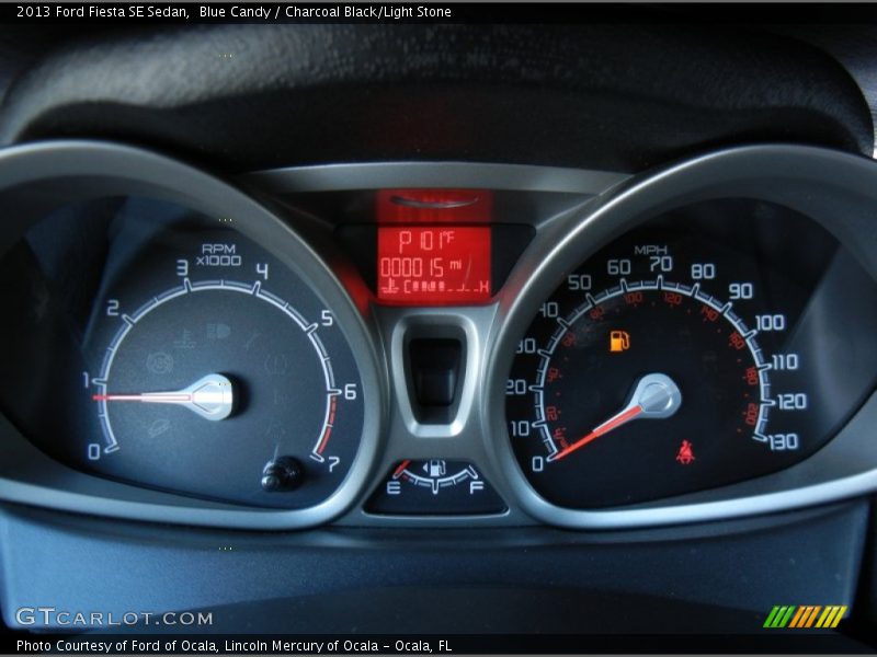 Blue Candy / Charcoal Black/Light Stone 2013 Ford Fiesta SE Sedan