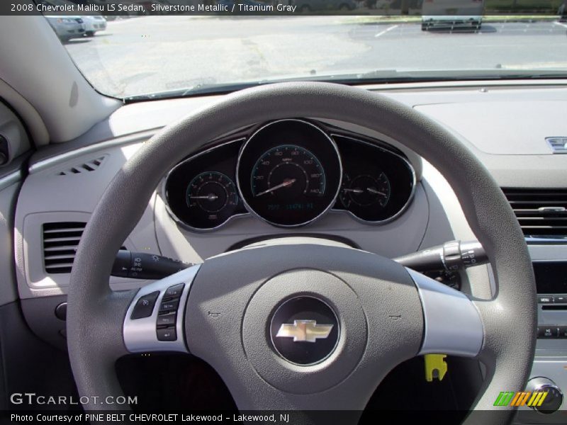 Silverstone Metallic / Titanium Gray 2008 Chevrolet Malibu LS Sedan