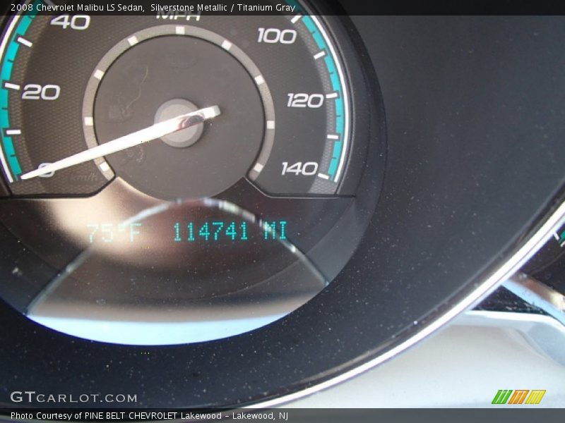 Silverstone Metallic / Titanium Gray 2008 Chevrolet Malibu LS Sedan