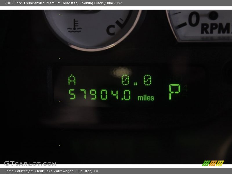 Evening Black / Black Ink 2003 Ford Thunderbird Premium Roadster