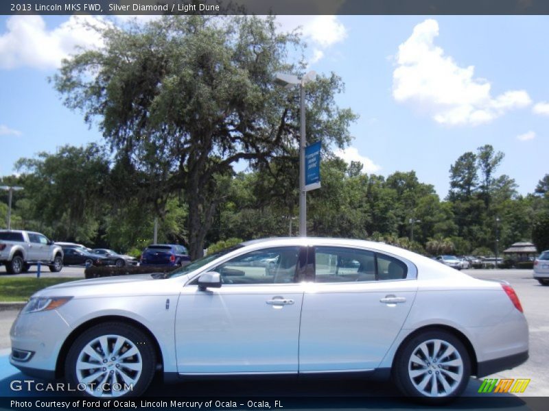 Silver Diamond / Light Dune 2013 Lincoln MKS FWD