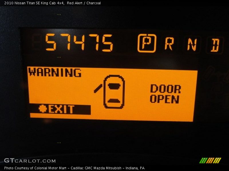 Red Alert / Charcoal 2010 Nissan Titan SE King Cab 4x4
