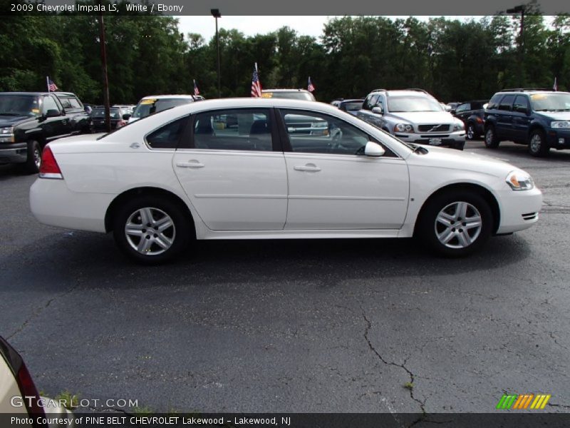 White / Ebony 2009 Chevrolet Impala LS