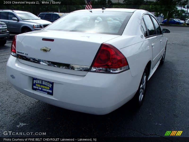 White / Ebony 2009 Chevrolet Impala LS