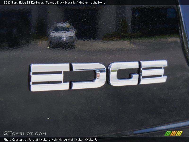 Tuxedo Black Metallic / Medium Light Stone 2013 Ford Edge SE EcoBoost