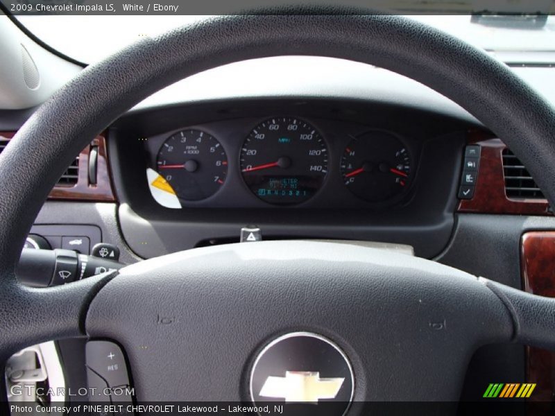 White / Ebony 2009 Chevrolet Impala LS