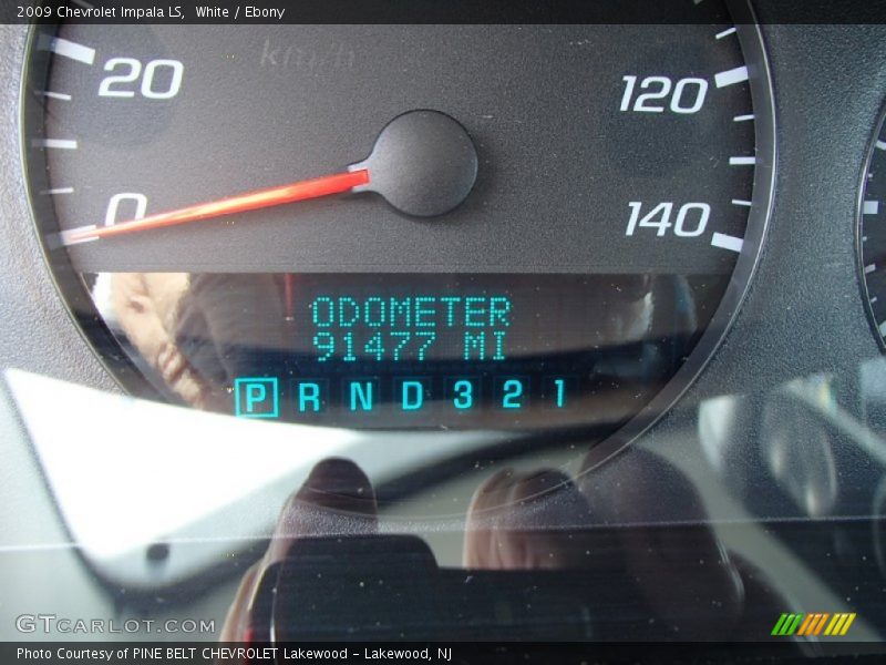 White / Ebony 2009 Chevrolet Impala LS