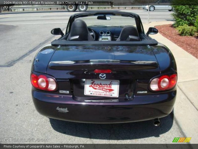 Black Cherry Mica / Black 2004 Mazda MX-5 Miata Roadster