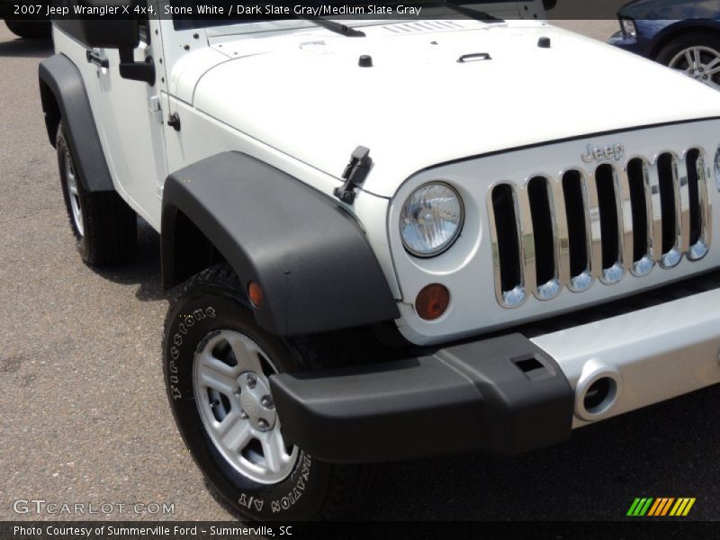 Stone White / Dark Slate Gray/Medium Slate Gray 2007 Jeep Wrangler X 4x4