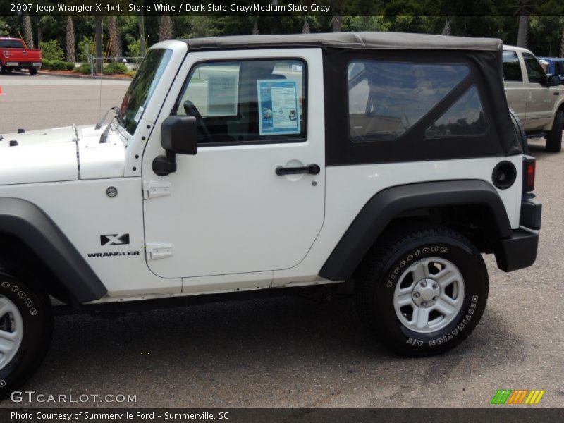 Stone White / Dark Slate Gray/Medium Slate Gray 2007 Jeep Wrangler X 4x4