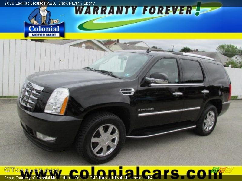Black Raven / Ebony 2008 Cadillac Escalade AWD