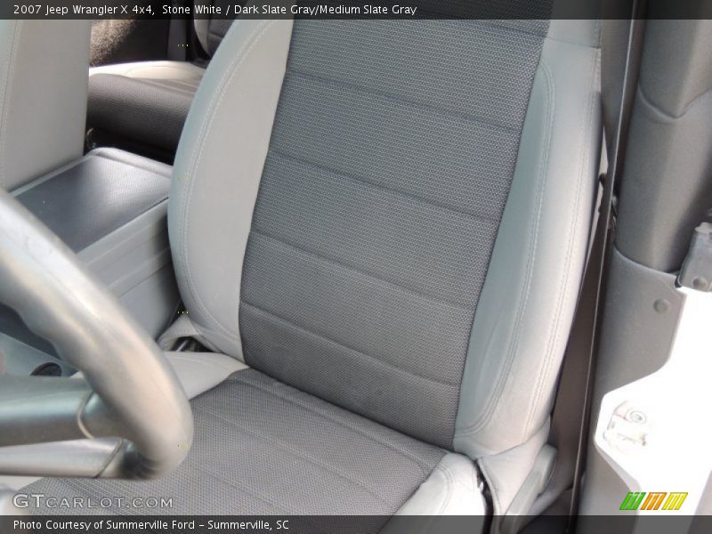 Stone White / Dark Slate Gray/Medium Slate Gray 2007 Jeep Wrangler X 4x4